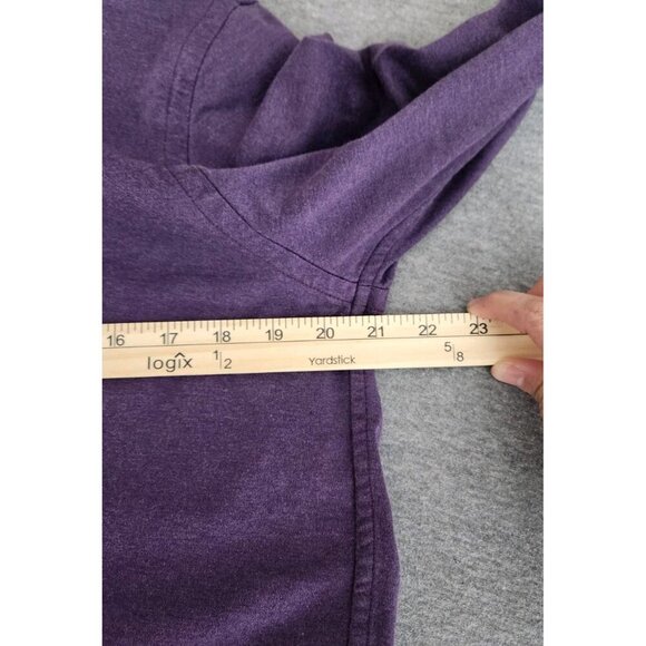 ✨️Polo Ralph Lauren Knit Dress Shirt  Long Sleeve Button Down Purple Cotton Sz L - Picture 6 of 9